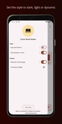 Comic Book Reader android App screenshot 2
